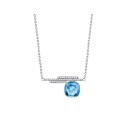 Colgante plata y Liska Crystals - LSW0192CL-AQ
