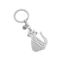 Llavero gato acero - 86LL309