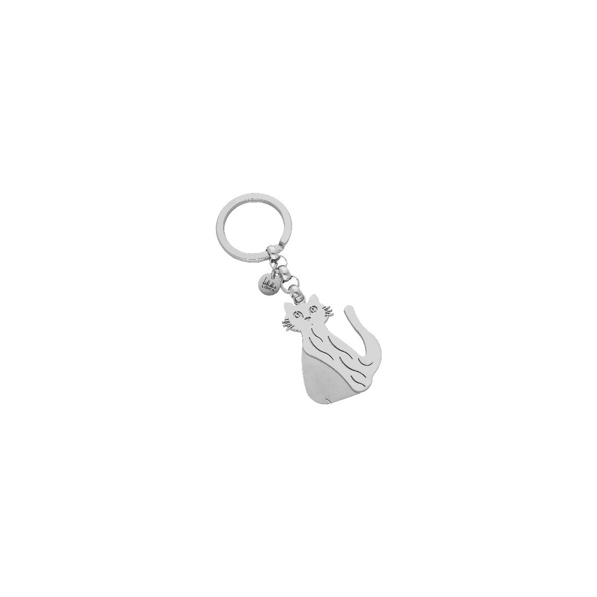 Llavero gato acero - 86LL309