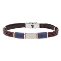 Pulsera piel y acero - MTC080BR-M