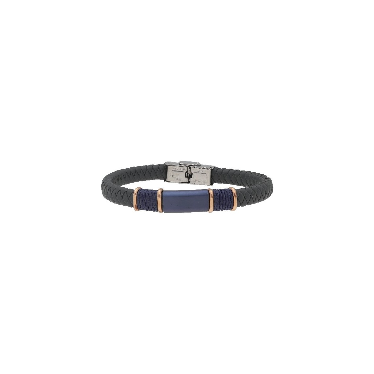 Pulsera caucho y acero - MTC087BR-R
