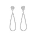 Pendientes plata y circonitas - LAD7249A