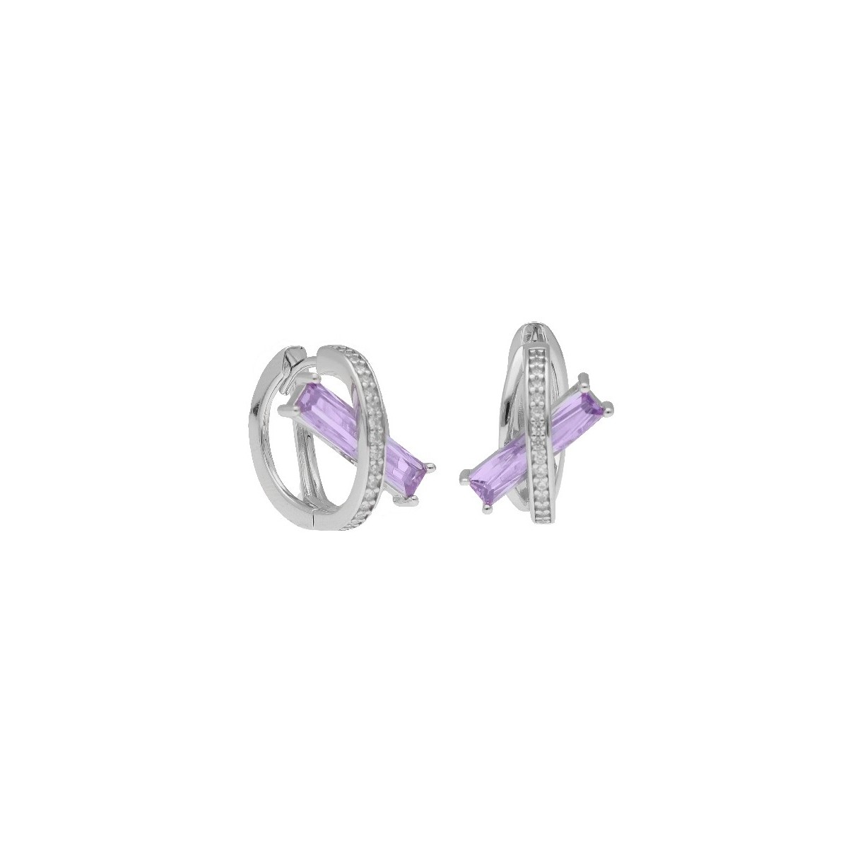 Pendientes plata y circonitas - LAD7200A-L