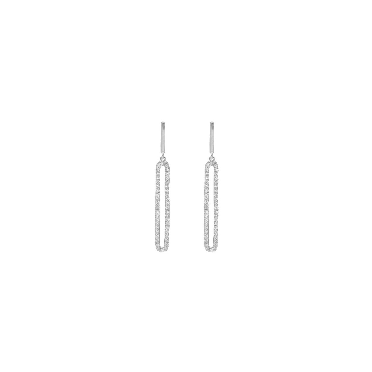 Pendientes plata y circonitas - LAD7232A