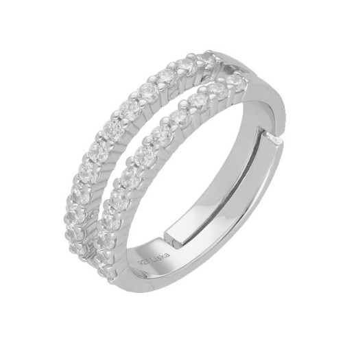 Anillo plata y circonitas - LAD7247AN