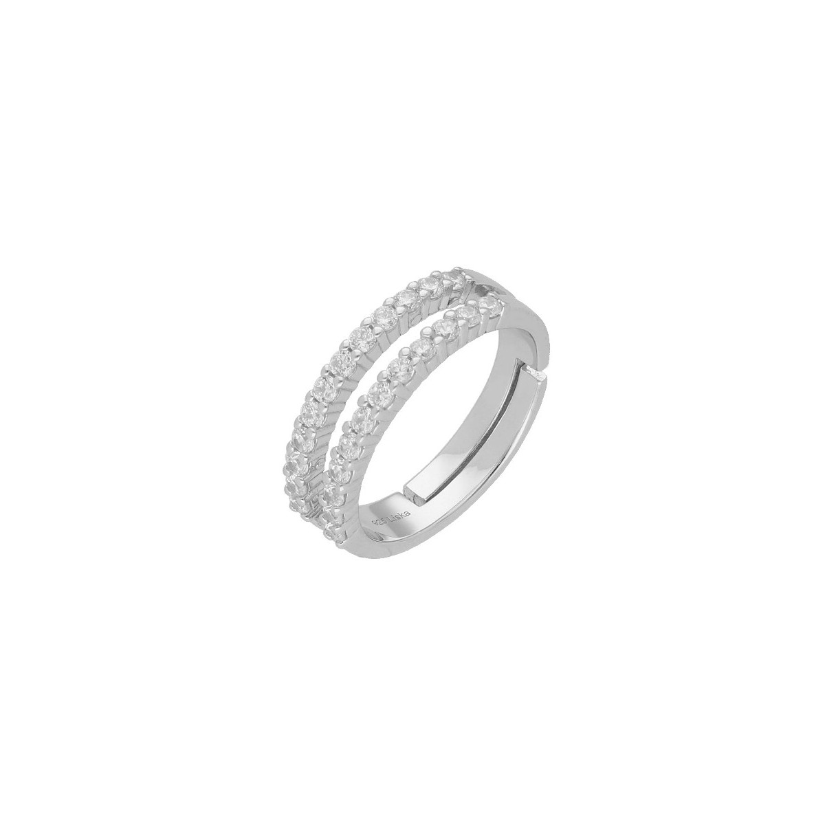 Anillo plata y circonitas - LAD7247AN