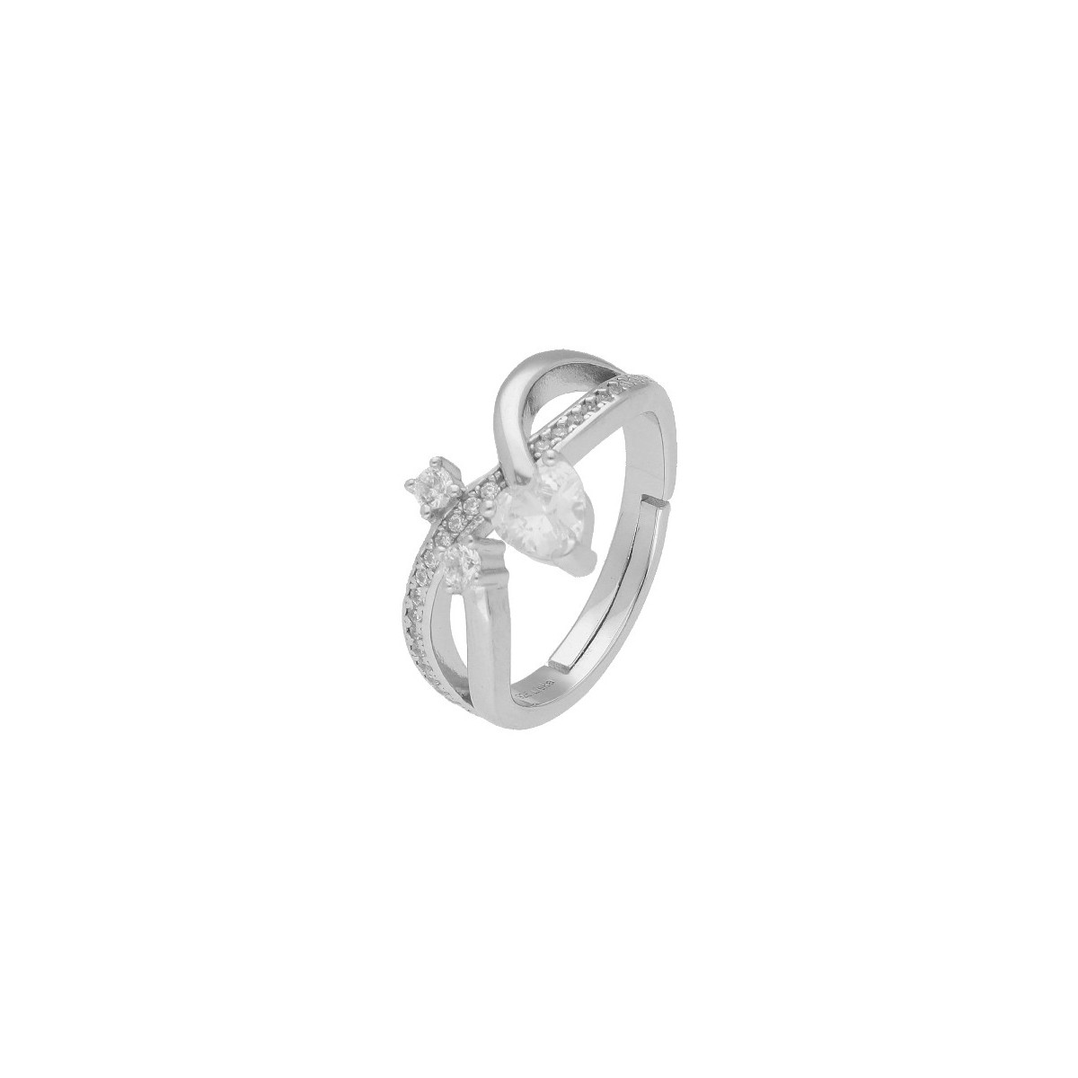 Anillo plata y circonitas - LAD7243AN