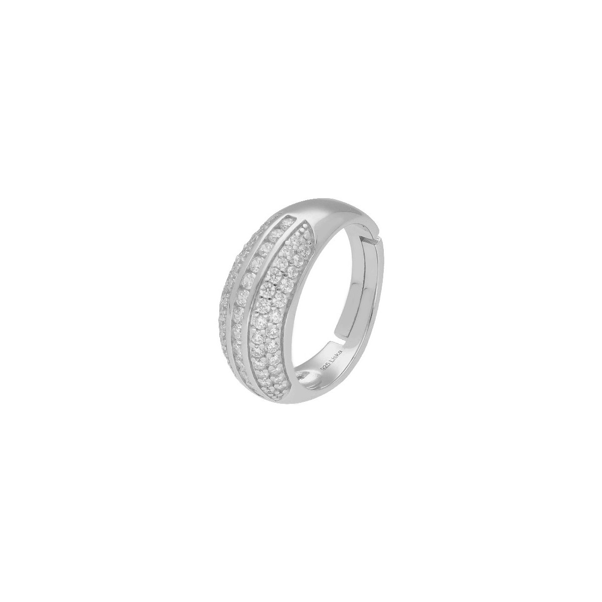 Anillo plata y circonitas - LAD7239AN
