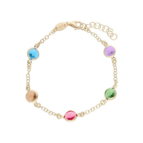 Pulsera plata y cristales Liska - LSW2257BR-D