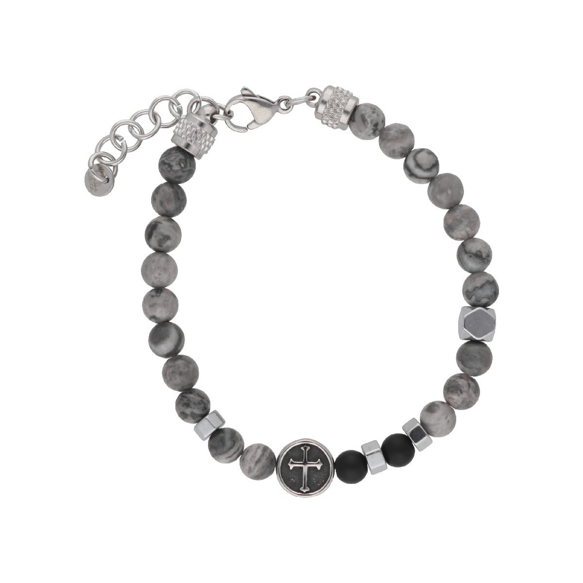 Pulsera acero y piedra natural - RB207BR-G