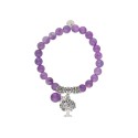 Pulsera árbol vida acero y ametyst - SHA153-AM