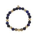Pulsera acero, circo y piedras naturales - SHA076-D