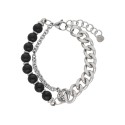Pulsera acero y ónix - RB206BR-N