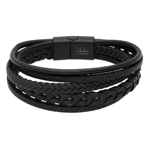 Pulsera piel y acero - 847BR337-N