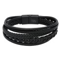Pulsera piel y acero - 847BR337-N