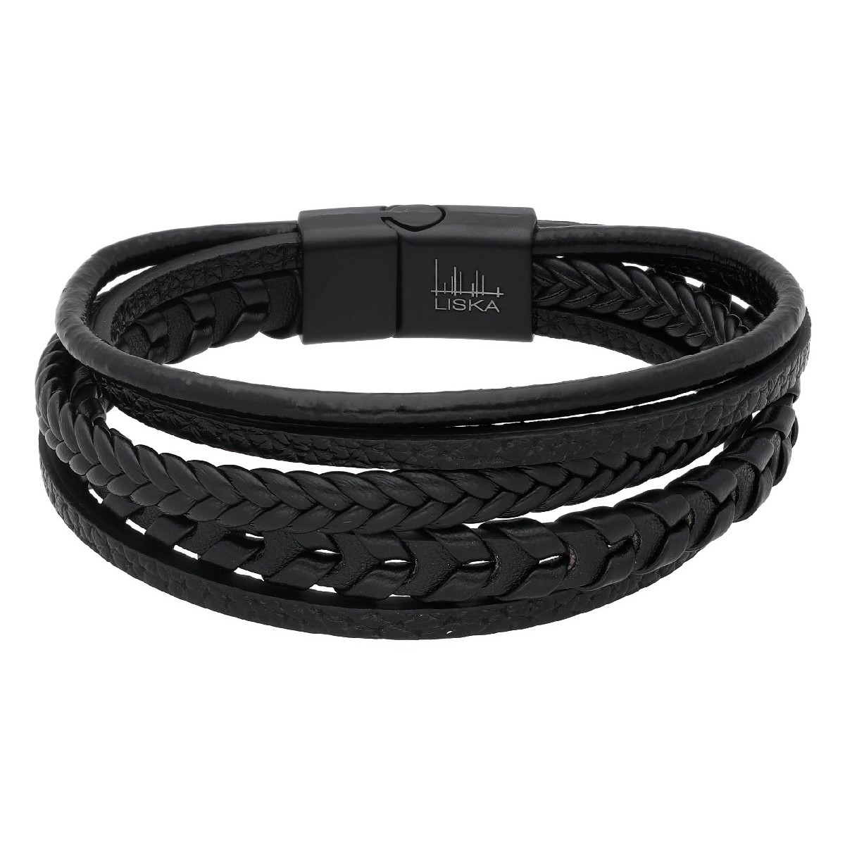 Pulsera piel y acero - 847BR337-N