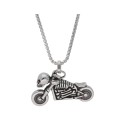 Colgante moto calavera acero - RB212CD