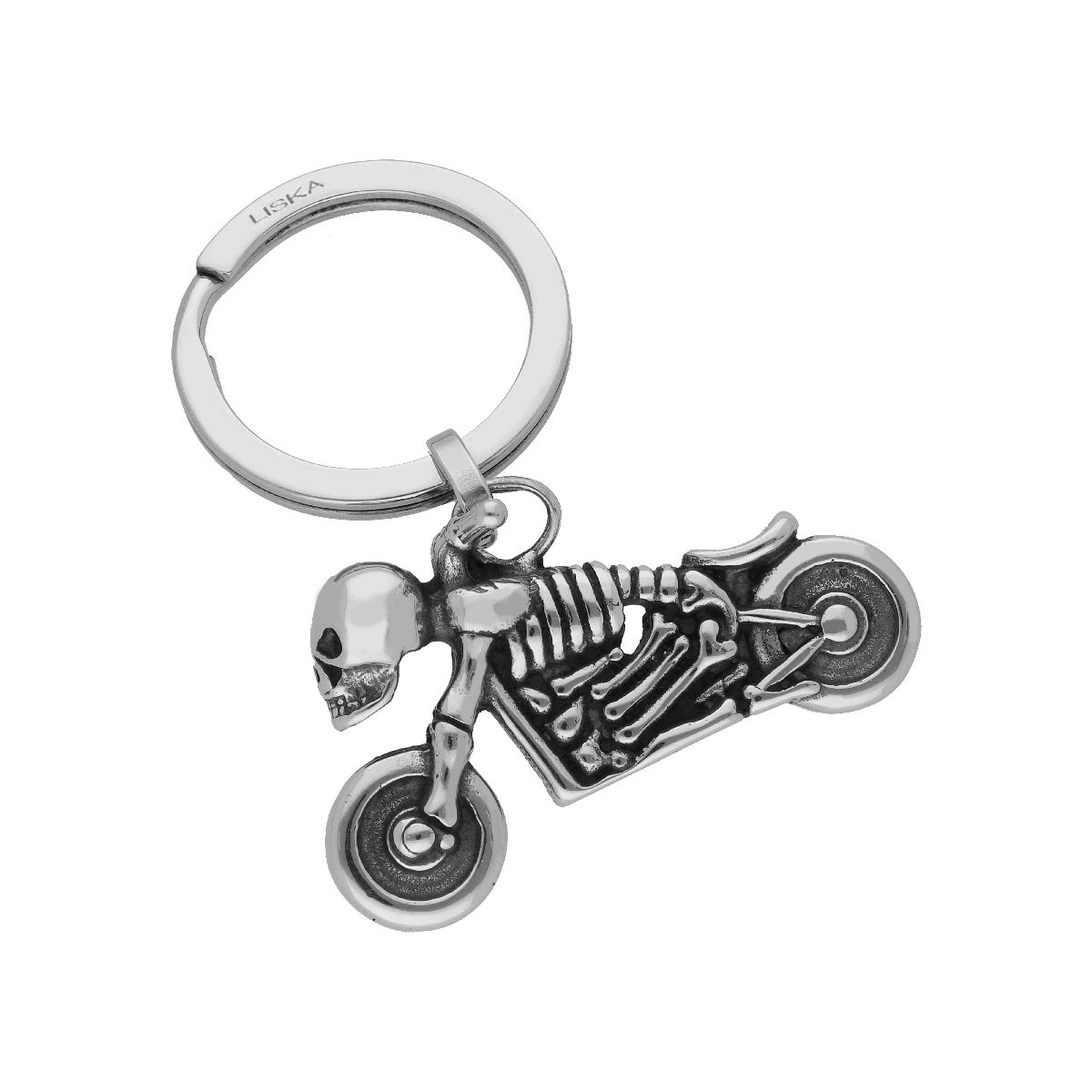 Llavero moto calavera acero - RB212LL