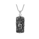 Colgante placa calavera acero - RB211CD
