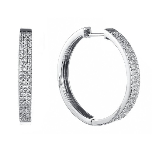 Pendientes plata y Premium Zirconia - LPZ014A