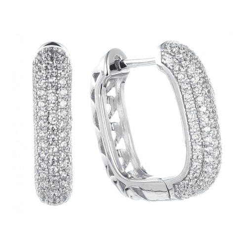 Pendientes plata y Premium Zirconia - LPZ016A
