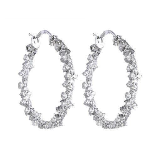 Pendientes plata y Premium Zirconia - LPZ020A