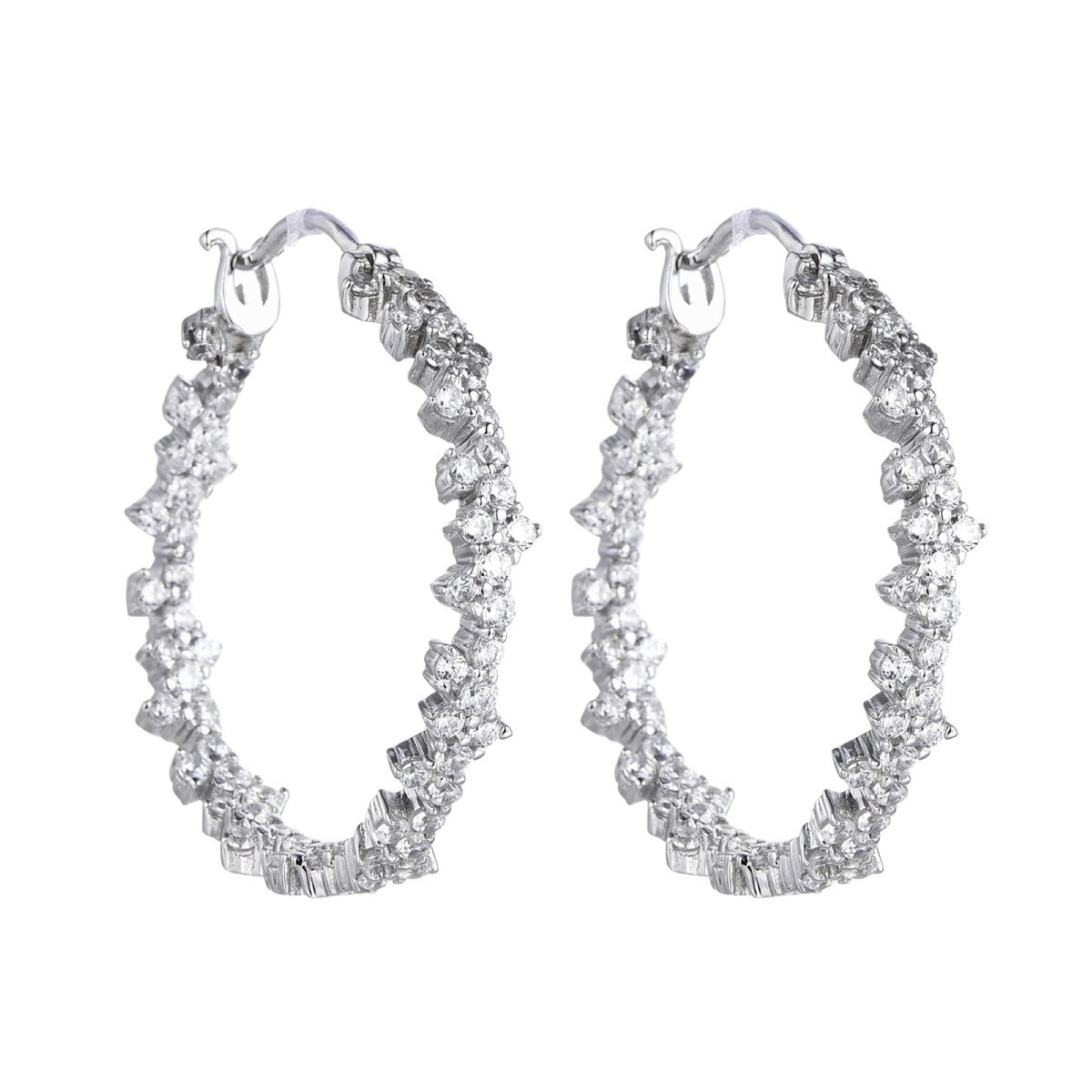 Pendientes plata y Premium Zirconia - LPZ020A