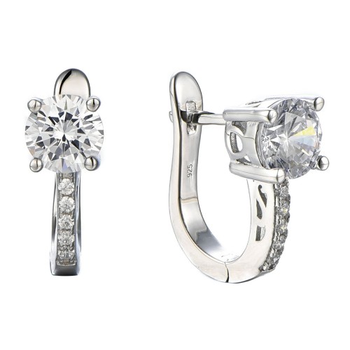 Pendientes plata y Premium Zirconia - LPZ023A