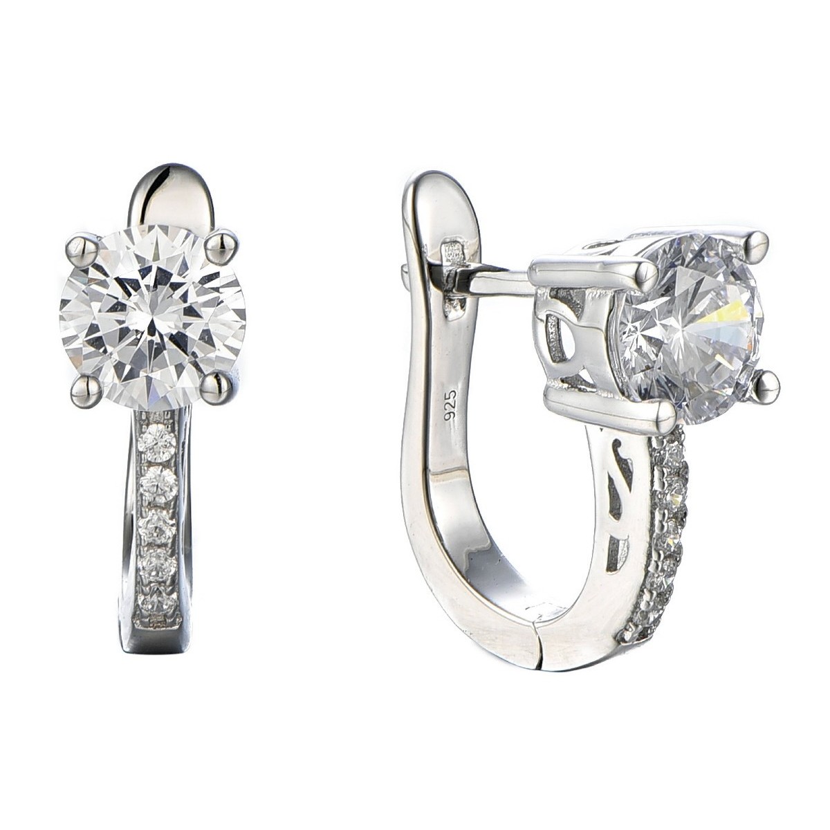 Pendientes plata y Premium Zirconia - LPZ023A
