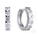 Pendientes plata y Premium Zirconia - LPZ025A