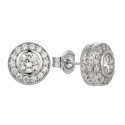 Pendientes plata y Premium Zirconia - LPZ049A