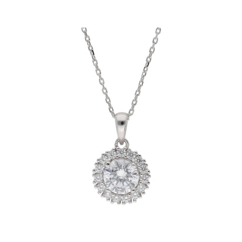 Colgante plata y Premium Zirconia - LPZ007CL