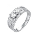 Anillo plata y Premium Zirconia - LPZ010AN