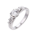 Anillo plata y Premium Zirconia - LPZ036AN