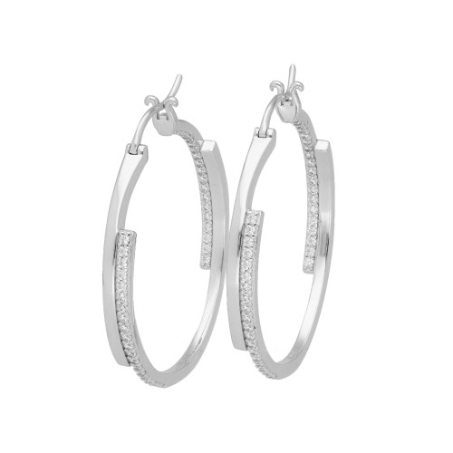 Pendientes plata y circonitas - LPZ071A