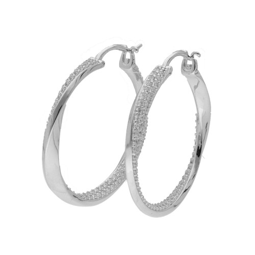 Pendientes plata y circonitas - LPZ072A