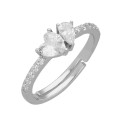 Anillo plata y corazón cirocnitas - LAD7265AN