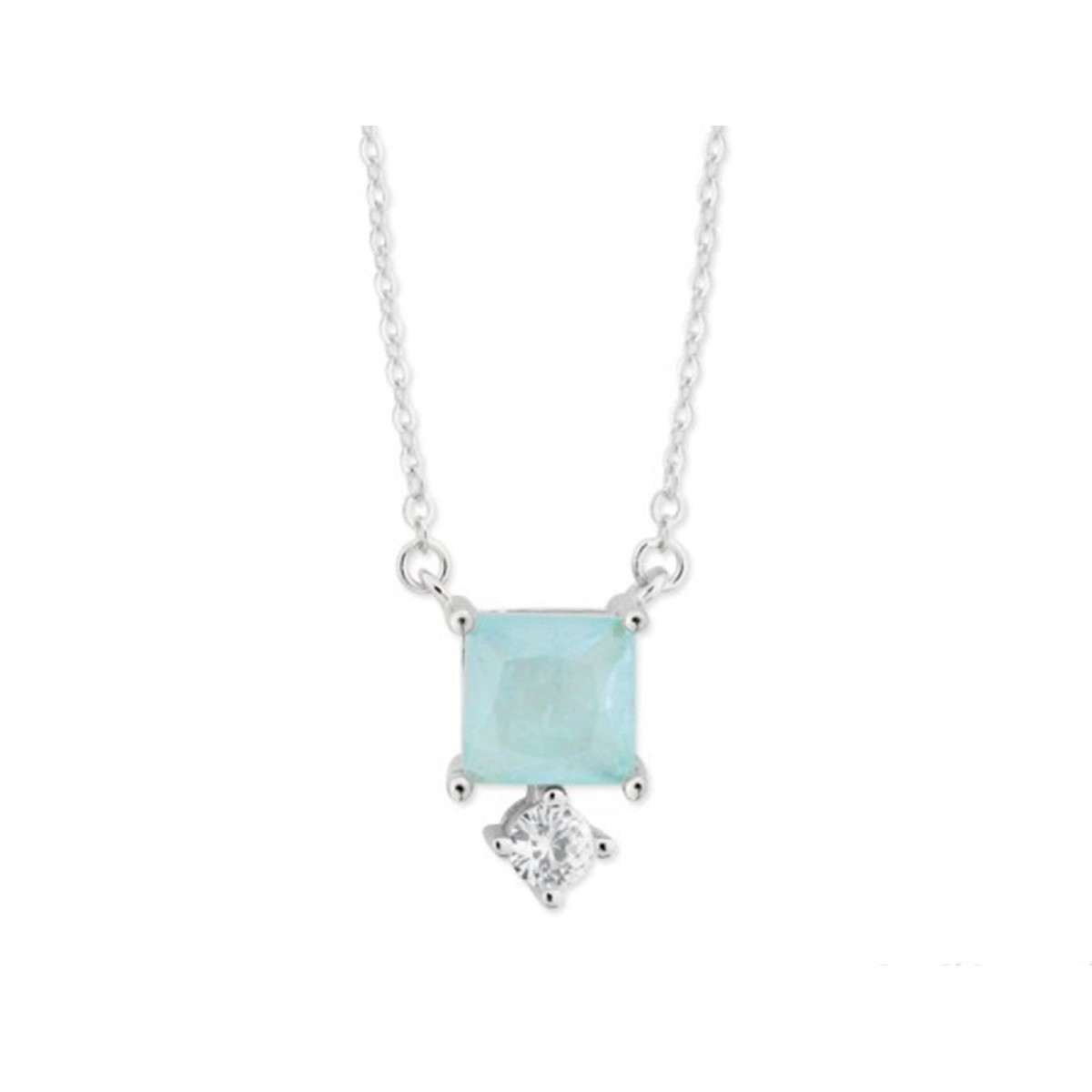 Colgante plata y circonitas - MED390CL-A