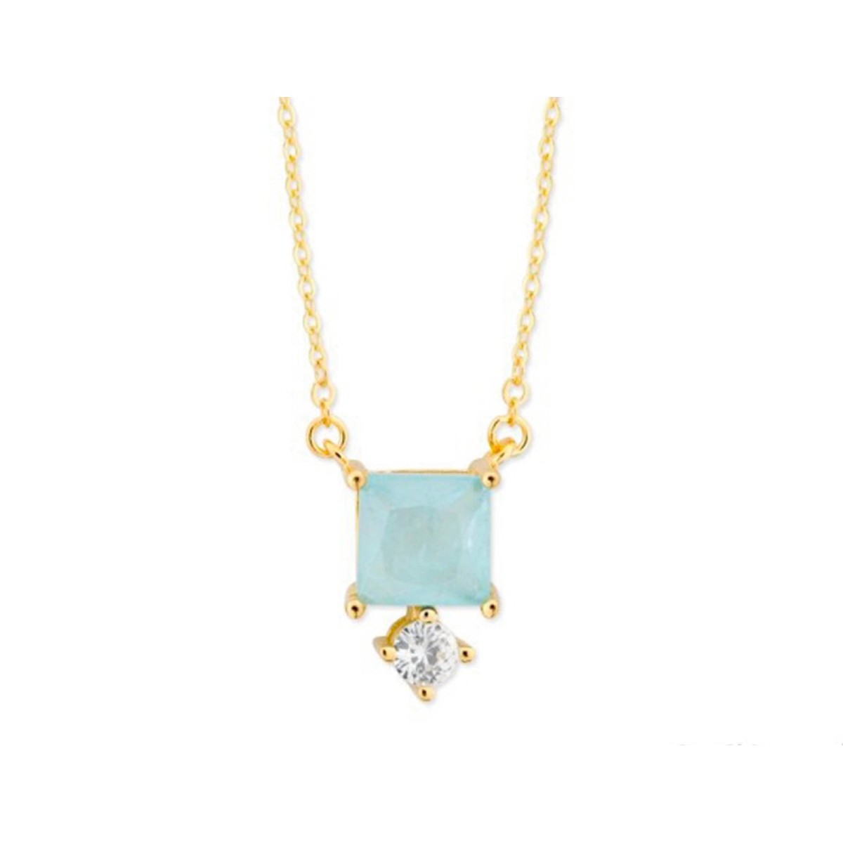 Colgante plata y circonitas - MED390CL-AD