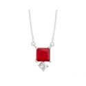 Colgante plata y circonitas - MED390CL-R