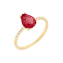 Anillo plata y circonitas - MED391AN-RD