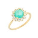 Anillo plata y circonitas - MED395AN-VD