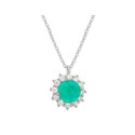 Colgante plata y circonitas - MED395CL-V