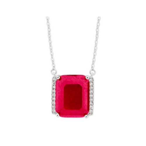 Colgante plata y circonitas - MED388CL-R