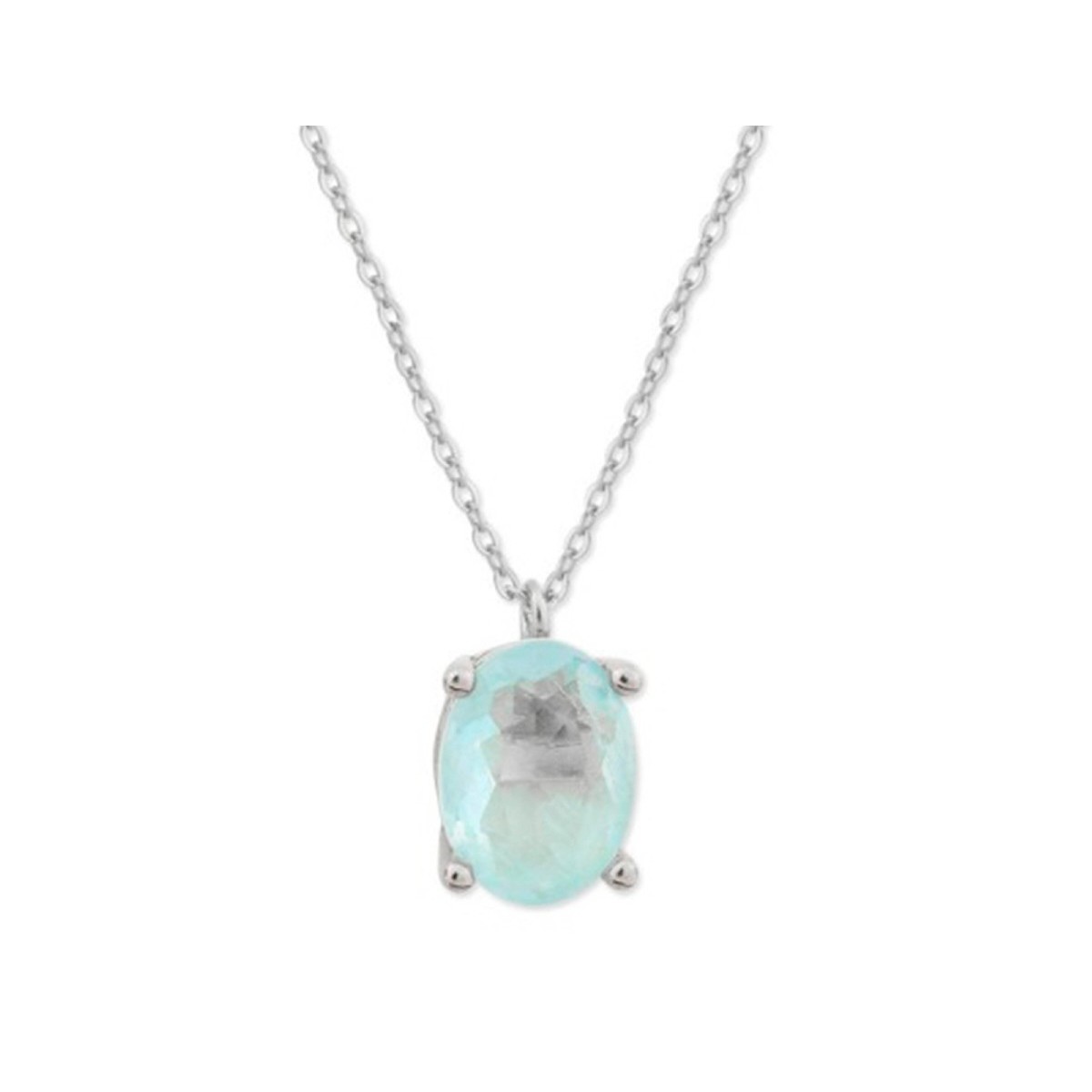 Colgante plata y piedras - MED392CL-A