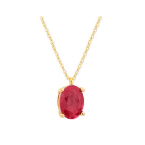 Colgante plata y piedras - MED392CL-RD
