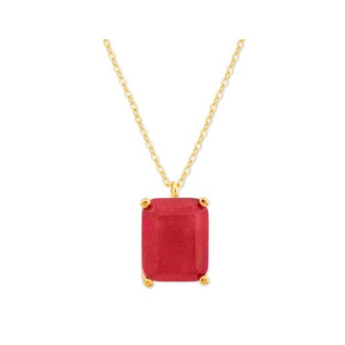 Colgante plata y piedras - MED393CL-RD