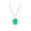 Colgante plata y circonitas - MED394CL-VD
