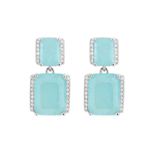 Pendientes plata y circonitas - MED388A-A