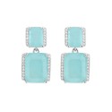 Pendientes plata y circonitas - MED388A-A